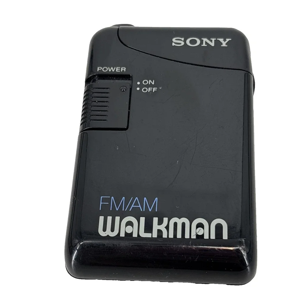 Vintage‎ Sony Walkman SRF-29 Black AM/FM Radio w/ Belt Clip Tested No Headphones